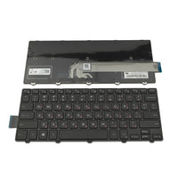 Клавиатура за лаптоп Dell Inspiron 5447 3467 5458 3452 3442 Vostro 3459 3468 Latitude 3450 Черна с Черна Рамка с Кирилица / Black Frame Black thumbnail 1