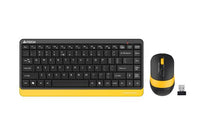 Комплект клавиатура и мишка A4TECH Fstyler FG1110, Безжичен, Черен/Жълт - A4-KEY-FG1110-BEE thumbnail 4