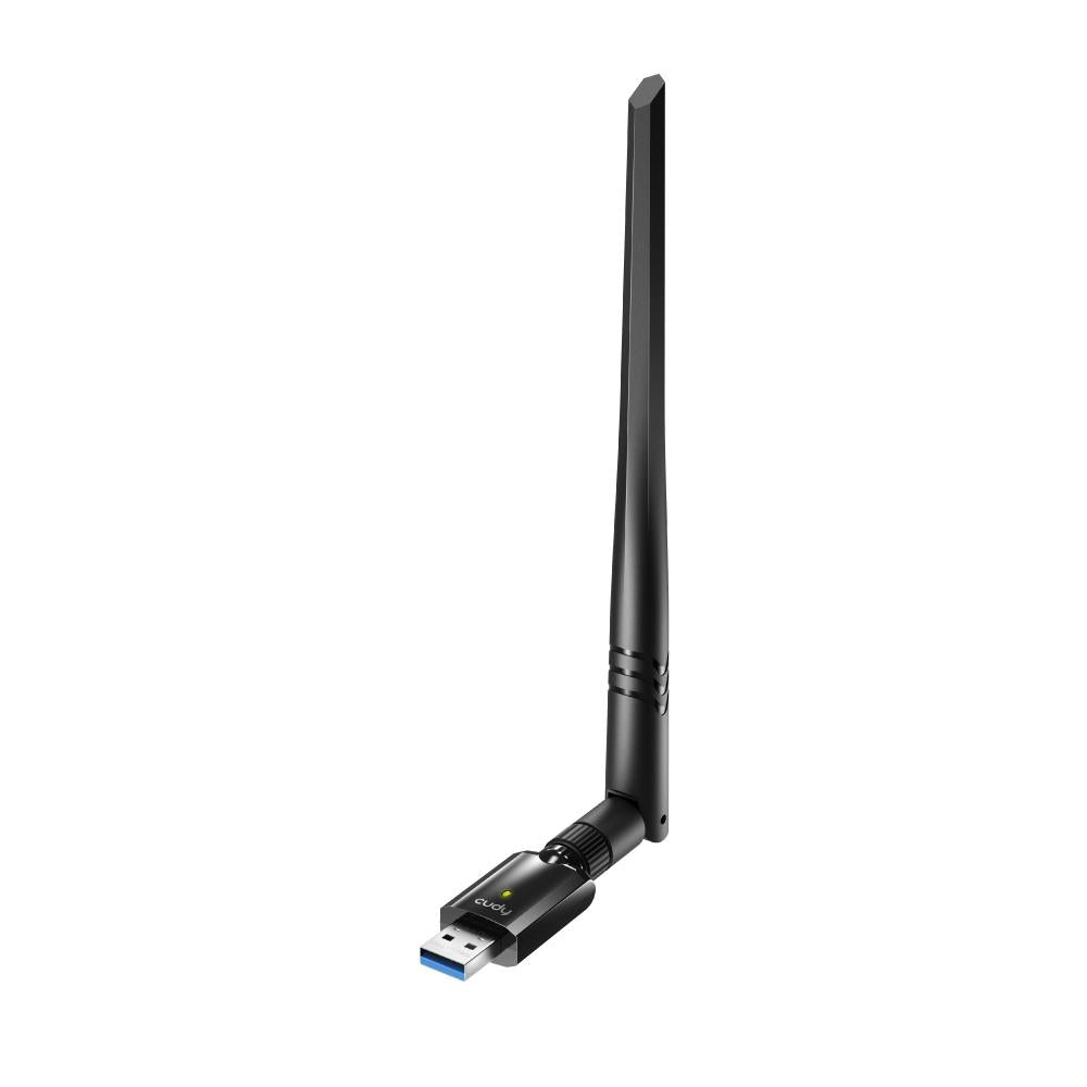 Безжичен адаптер Cudy WU1400, USB 3.0, 2.4/5 Ghz, Външна антена - WU1400
