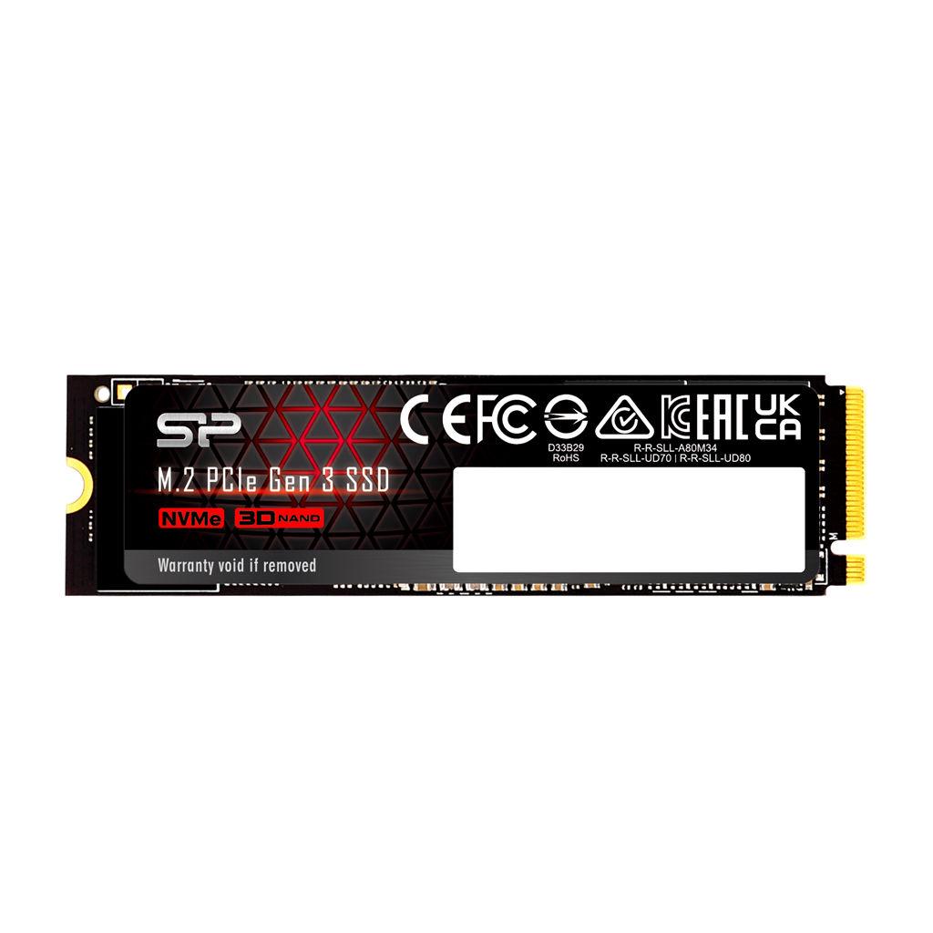 250GB SSD Silicon Power UD80 M.2-2280 PCIe Gen 3x4 NVMe - SLP-SSD-UD80-250GB