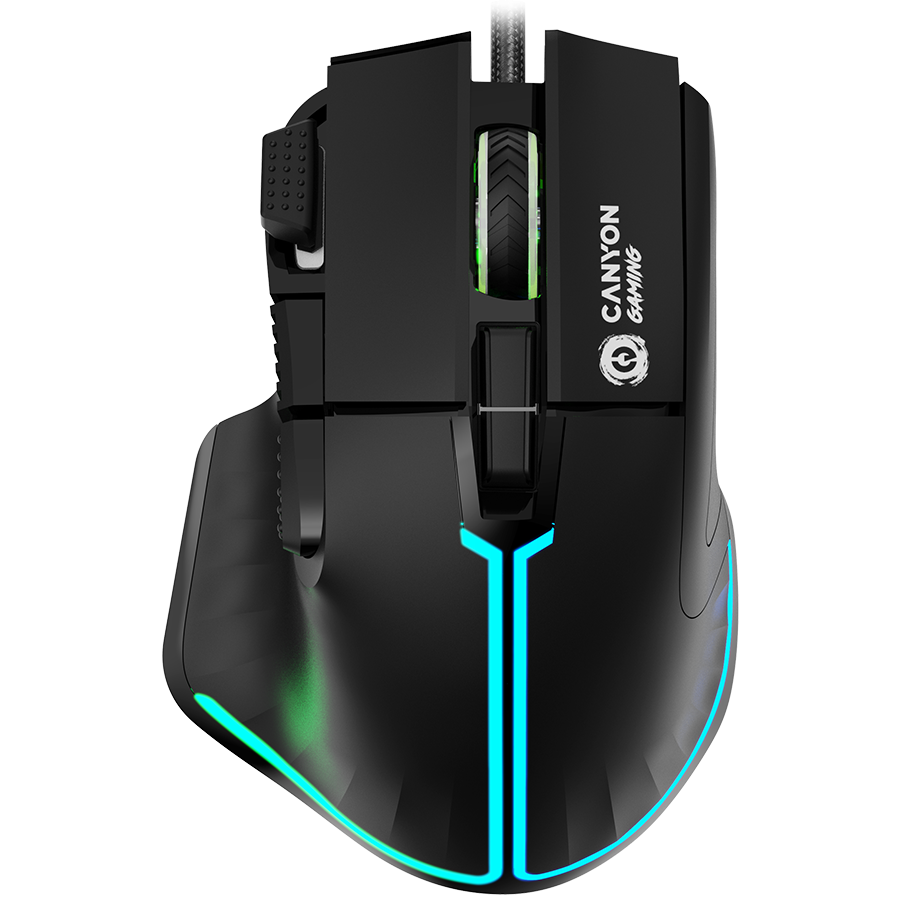 CANYON mouse Fortnax GM-636 RGB 9buttons Wired Black - CND-SGM636B