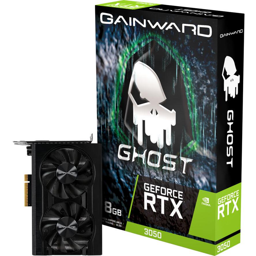 Gainward RTX3050 Ghost 8GB GDDR6 HDMI DP DVI - (A) - 3710 (8 дни доставкa)