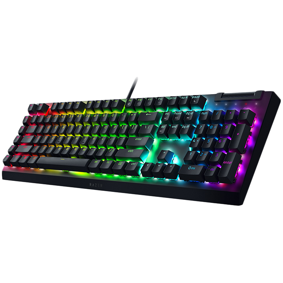 Razer BlackWidow V4 X Mechanical Gaming Keyboard, US Layout, Green Switch, Razer Chroma RGB - RZ03-04700100-R3M1