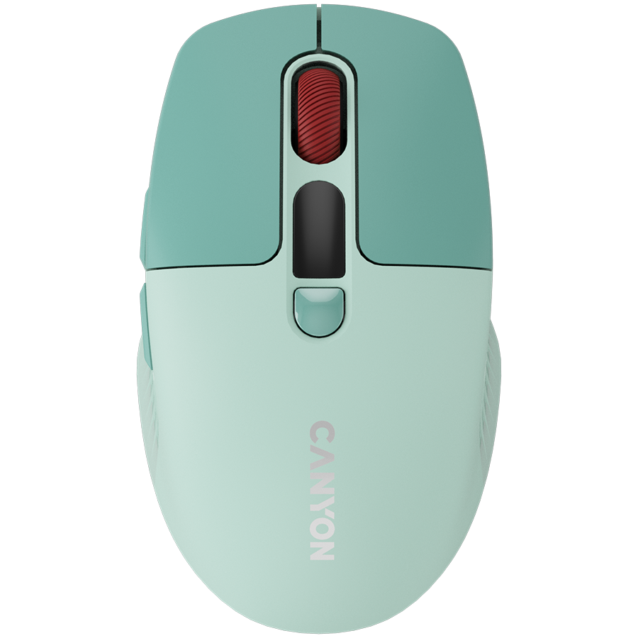 Мишка, CANYON MW-26 LCD Silent Dual Mode Wireless Green - CNS-CMSW26GR
