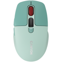 Мишка, CANYON MW-26 LCD Silent Dual Mode Wireless Green - CNS-CMSW26GR thumbnail 1