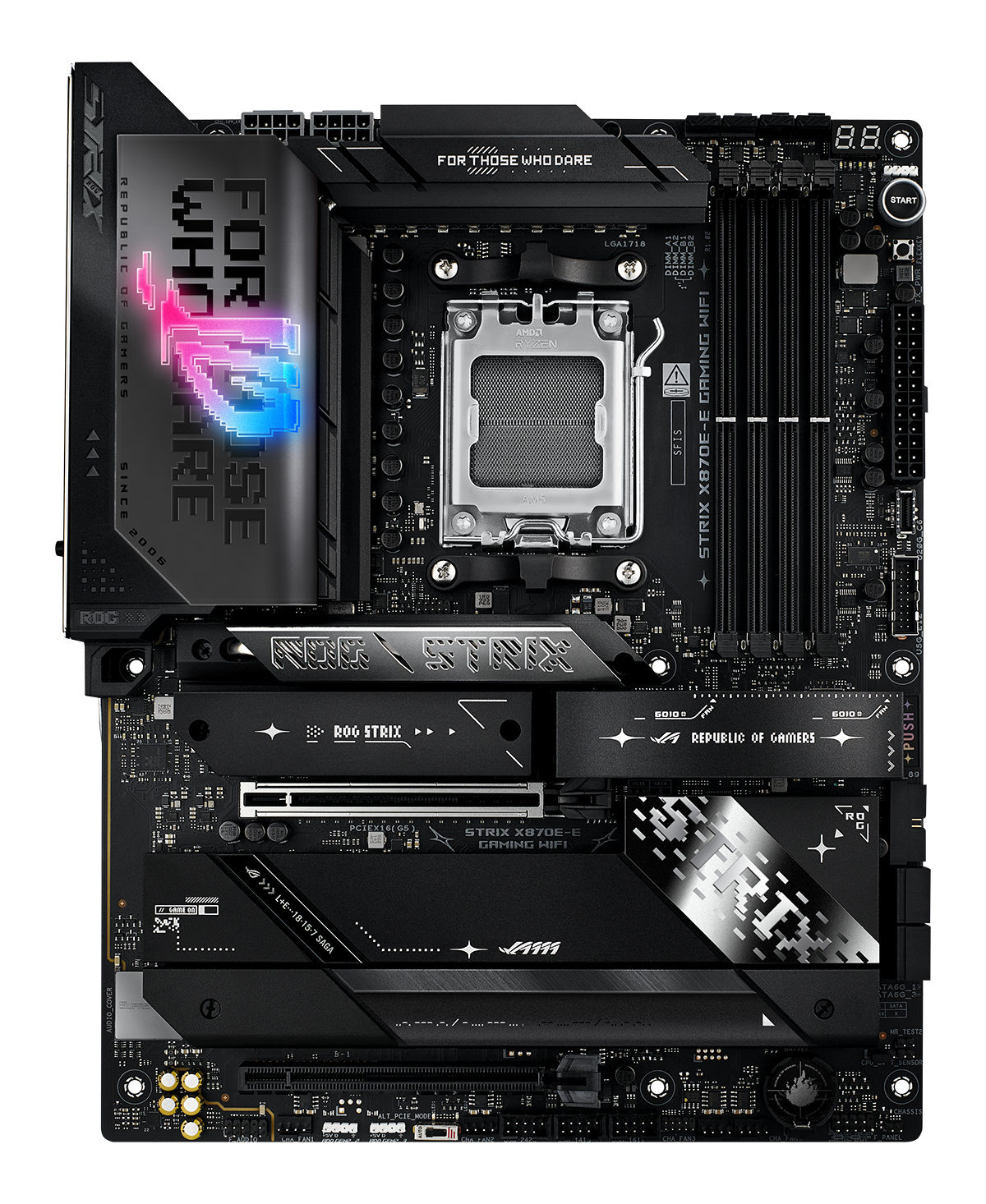 Дънна платка ASUS ROG STRIX X870E-E GAMING WIFI AM5 DDR5 - 90MB1IB0-M0EAY0