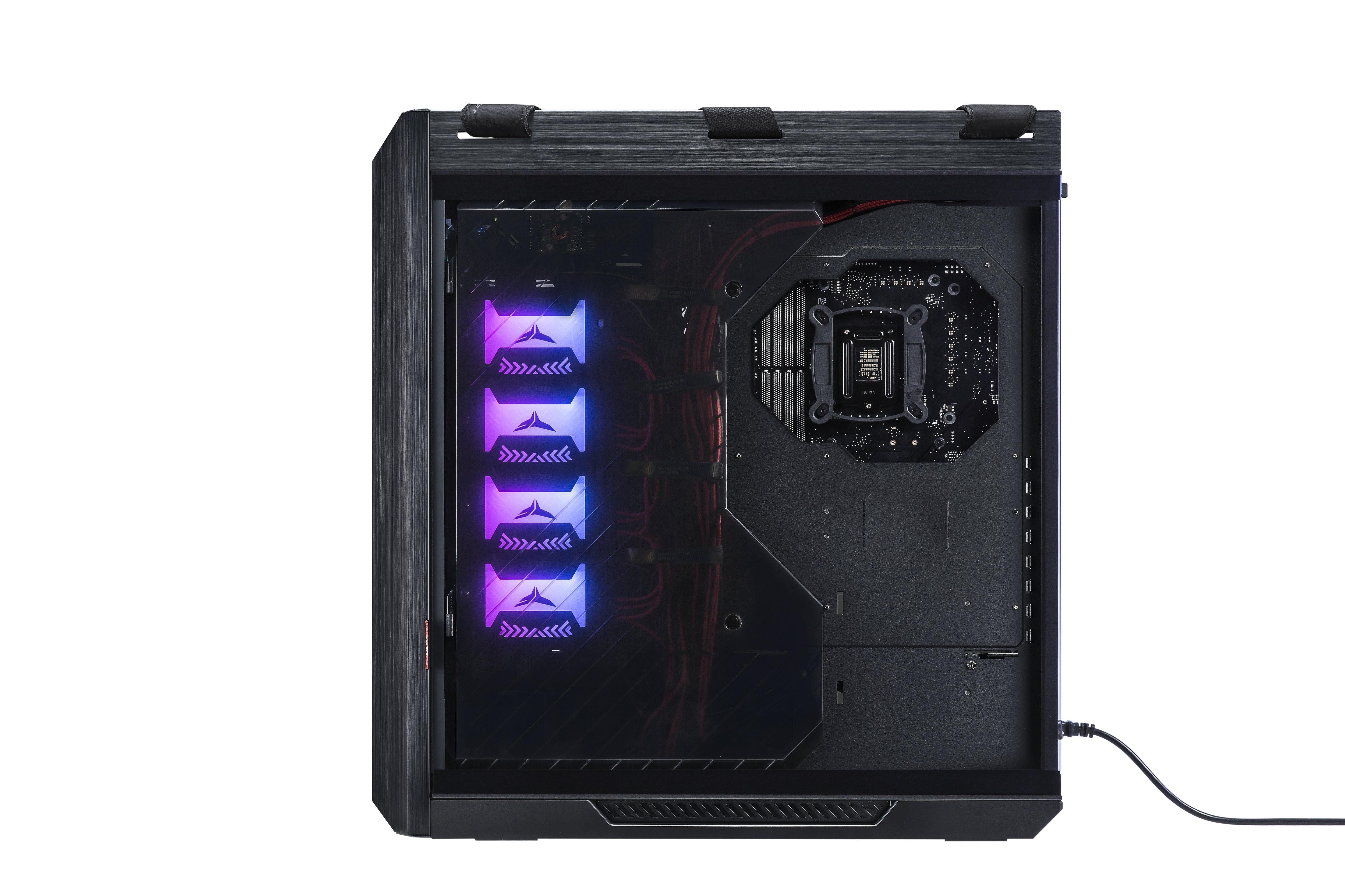 Кутия за компютър ASUS ROG Strix Helios, ATX/EATX, Mid-Tower, Aura Sync ARGB - ASUS-CASE-ROG-HELIOS-BK