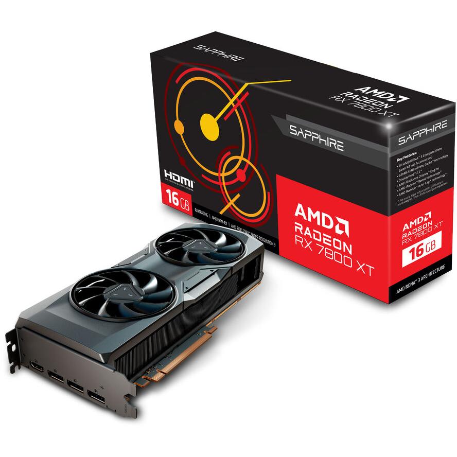 Sapphire Radeon RX7800XT Gaming 16GB GDDR6 HDMI DP - (A) - 21330-01-20G