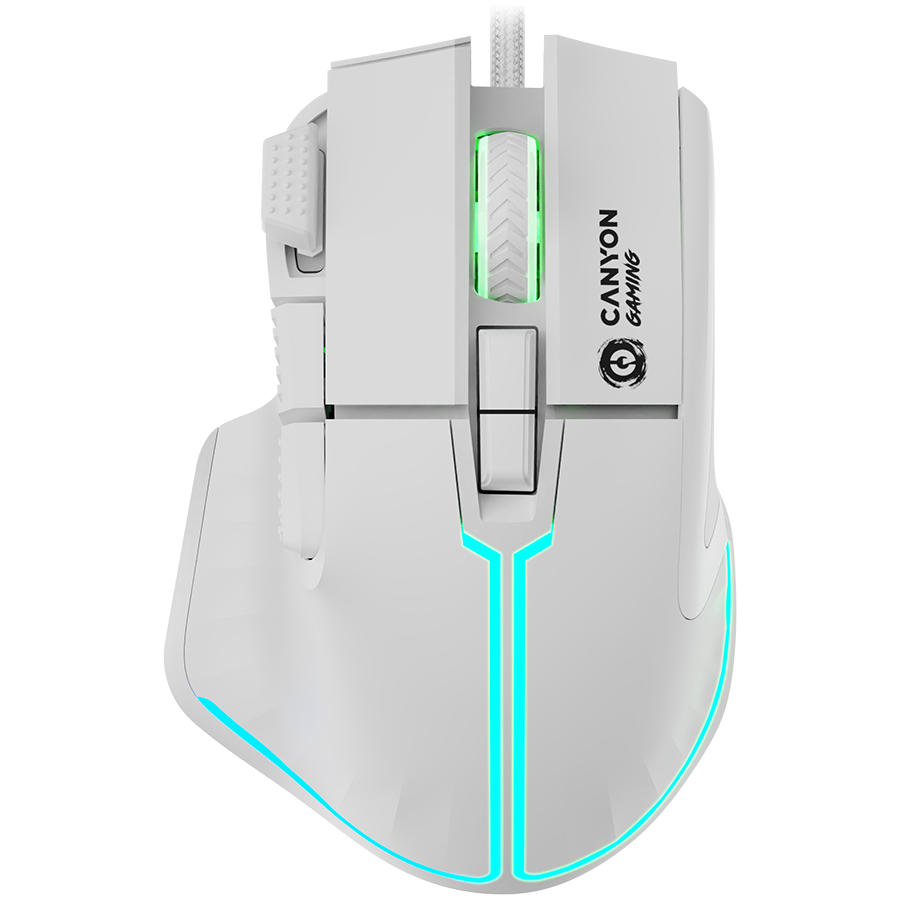 CANYON mouse Fortnax GM-636 RGB 9buttons Wired White - CND-SGM636W