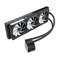 Охлаждаща система GameMax IceBurg 360 Digital Black, Water Cooling 360 system, Full Copper block base, thumbnail 3