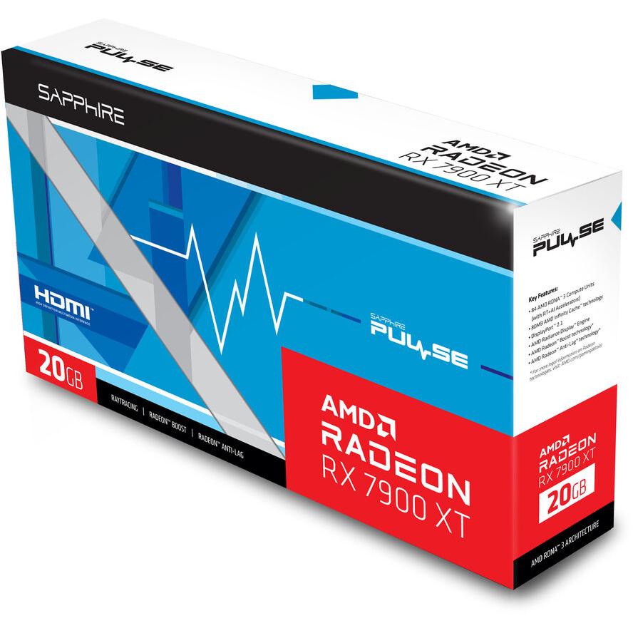 Sapphire Radeon RX7900XT Gaming Pulse OC 20GB GDDR6 HDMI DP - (A) - 11323-02-20G