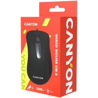 Мишка, CANYON mouse CM-2 Wired Black thumbnail 3