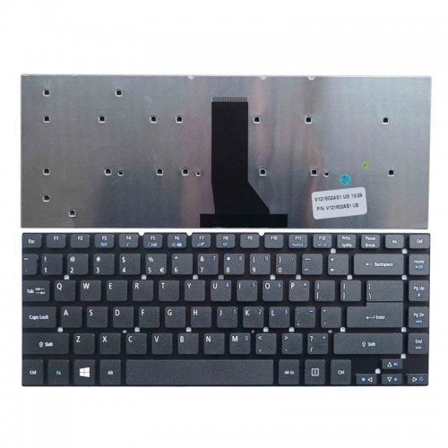 Клавиатура за лаптоп Acer Aspire 3830 4755 4830 ES1-511 ES1-520 No Frame Black / Черна Без Рамка с Enter US/UK