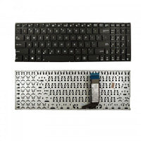 Клавиатура за лаптоп Asus A556 A556U A556UA A556UB A556UF A556UJ A556UR A556UV X556 Черна Без Рамка (Малък Ентър) / Black Without Frame US с Кирилица thumbnail 1