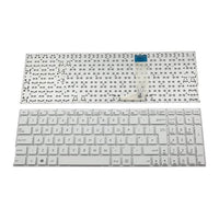 Клавиатура за лаптоп Asus A556 A556U A556UA A556UB A556UF A556UJ A556UR A556UV X556 Бяла Без Рамка (Голям Ентър) - С Кирилица / White Without Frame UK thumbnail 1