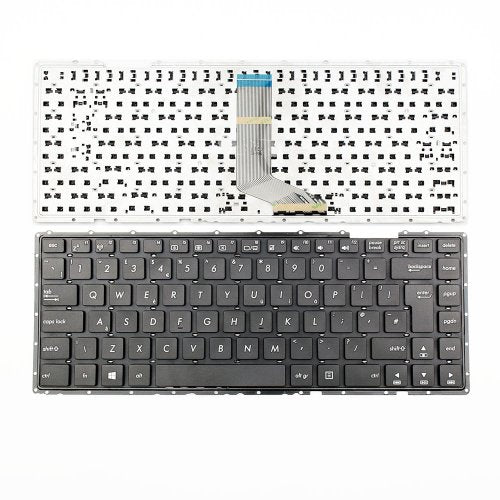 Клавиатура за лаптоп Asus P452 Черна Без Рамка (Голям Ентър) / Black Without Frame UK