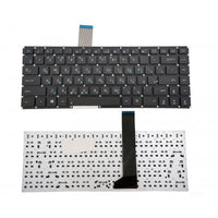 Клавиатура за лаптоп Asus S46 S46C S46CA S46CB S46CM Черна Без Рамка (Малък Ентър) с Кирилица / Black Without Frame US thumbnail 1