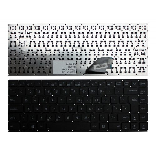 Клавиатура за лаптоп Asus T300LA 4010 Черна Без Рамка с Голям Ентър / Black Without Frame UK с Кирилица