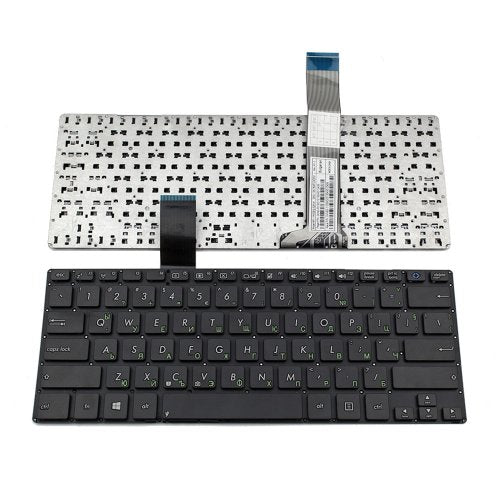 Клавиатура за лаптоп Asus VivoBook S300 Black Without Frame US / Черна Без Рамка (Малък Ентър) с Кирилица