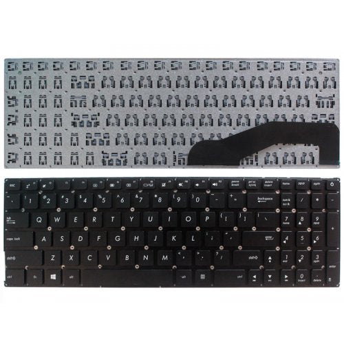 Клавиатура за лаптоп Asus X540 X540L Черна Без Рамка (Малък Ентър) / Black Without Frame US
