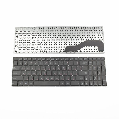 Клавиатура за лаптоп Asus X540 X540L Черна Без Рамка (Малък Ентър) с Кирилица / Black Without Frame US