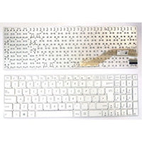 Клавиатура за лаптоп Asus X540 X540L Бяла Без Рамка (Голям Ентър) с Кирилица / White Without Frame UK thumbnail 1