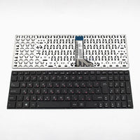 Клавиатура за лаптоп Asus X503M X503MA X503SA K553M K553MA X551 X551CA-1A X551MA X553 X553M X553MA F551CA F553M F555 R512CA R512MA Черна Без Рамка (Голям Ентър) / Black Without Frame UK с Кирилица thumbnail 1