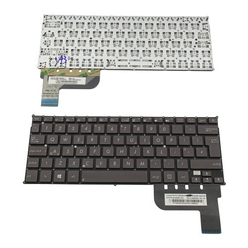Клавиатура за лаптоп Asus Zenbook UX21A Кафява Без Рамка (Голям Ентър) / Brown Without Frame UK