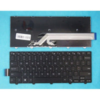 Клавиатура за лаптоп Dell Inspiron 14-3000 Series 5447 5442 5445 7447 Черна с Черна Рамка / Black Frame Black thumbnail 1