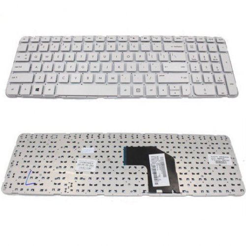 Клавиатура за лаптоп HP G6-2000 Бяла Без Рамка (Малък Ентър) / White Without Frame US