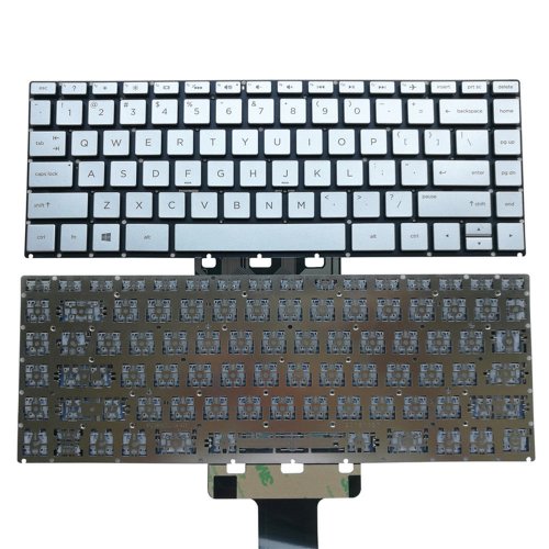 Клавиатура за лаптоп HP Pavilion 14-AB Сребриста Без Рамка (Малък Ентър) / Silver Without Frame US