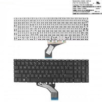 Клавиатура за лаптоп HP Pavilion 250 G7 255 G7 15-DA 15-DB 15-DK 15-CS Black Without Frame US / Черна Без Рамка (Малък Ентър) С Кирилица thumbnail 1