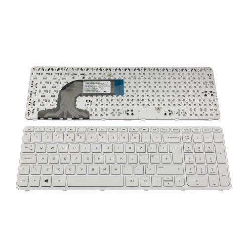 Клавиатура за лаптоп HP Pavilion 15-E 15-N 15-R HP 250 G3 Бяла с Бяла Рамка / White Frame White