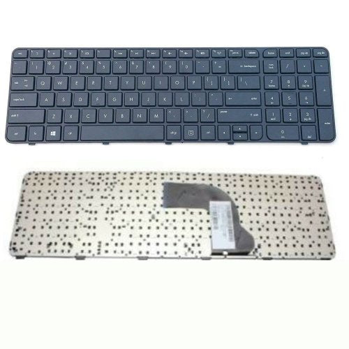 Клавиатура за лаптоп HP Pavilion DV7-7000 DV7-7100 DV7-7200 DV7-7300 DV7t-7000 Черна с Черна Рамка с Кирилица / Black Frame Black