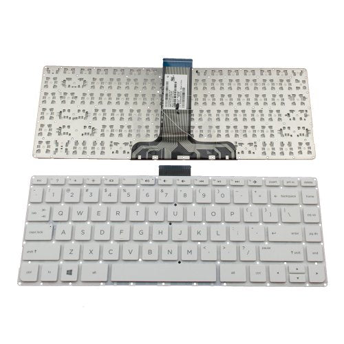 Клавиатура за лаптоп HP Pavilion X360 13-S Бяла Без Рамка (Малък Ентър) с Кирилица / White Without Frame US