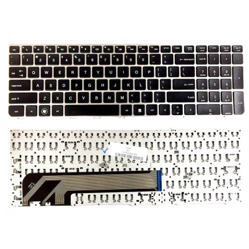 Клавиатура за лаптоп HP ProBook 4535S 4530S 4730S Черна със Сребриста Рамка / Silver Frame Black