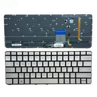 Клавиатура за лаптоп HP Spectre 13-3000 13-3040eg 13-3011ea Сребриста Без Рамка (Малък Ентър) с Подсветка / Silver Without Frame US With Backlit thumbnail 1