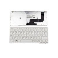 Клавиатура за лаптоп Lenovo S210T Бяла с Бяла Рамка / White Frame White thumbnail 1
