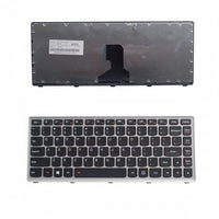 Клавиатура за лаптоп Lenovo Z400 Черна със Сребриста Рамка с Кирилица / Silver Frame Black thumbnail 1