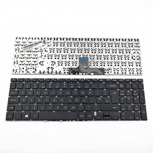 Клавиатура за лаптоп Samsung NP500R5H NP500R5K NP500R5L Black Without Frame UK / Черна Без Рамка (Голям Ентър)