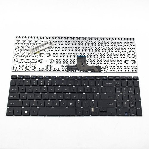 Клавиатура за лаптоп Samsung NP500R5H NP500R5K NP500R5L Black Without Frame US / Черна Без Рамка (Малък Ентър)
