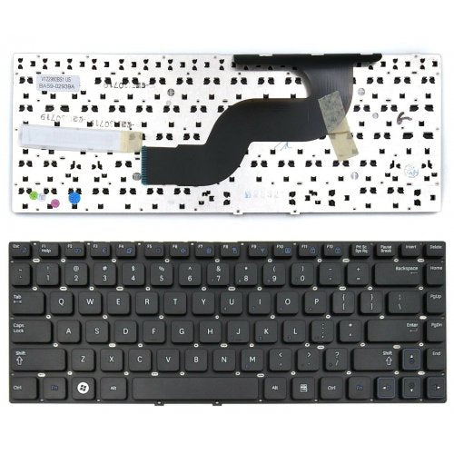 Клавиатура за лаптоп Samsung RV411 RV412 RV415 RV420 Черна Без Рамка (Малък Ентър) / Black Without Frame US