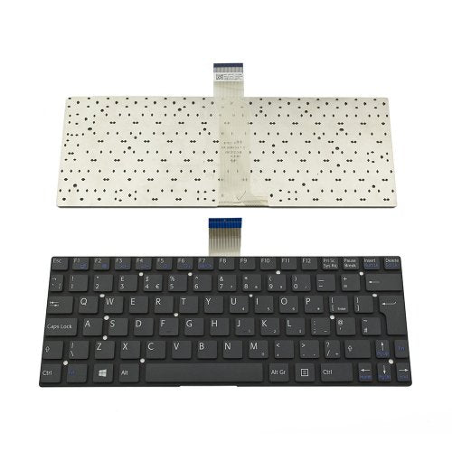 Клавиатура за лаптоп Sony Vaio SVT11 Черна Без Рамка (Голям Ентър) / Black Without Frame UK