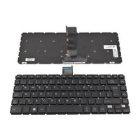 Клавиатура за лаптоп Toshiba Satellite E45T-B L40-B S40-B Черна Без Рамка (Голям Ентър) с Подсветка / Black Without Frame UK With Backlit thumbnail 1
