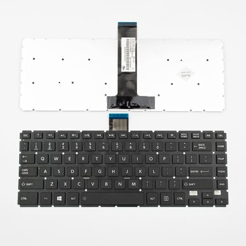 Клавиатура за лаптоп Toshiba Satellite E45T-B L40-B S40-B Черна Без Рамка (Малък Ентър) с Кирилица / Black Without Frame US