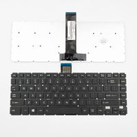 Клавиатура за лаптоп Toshiba Satellite E45T-B L40-B S40-B Черна Без Рамка (Малък Ентър) с Кирилица / Black Without Frame US thumbnail 1