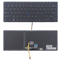 Клавиатура за лаптоп Toshiba Tecra X40-D Черна с Черна Рамка с Подсветка / Black Frame Black With Backlit thumbnail 1