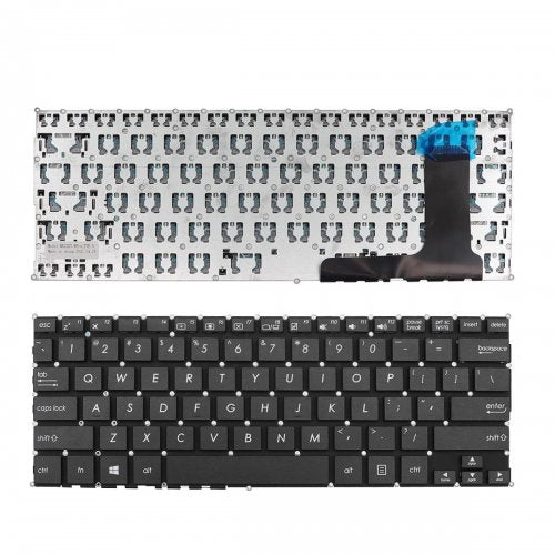 Клавиатура за лаптоп Asus X205 X205T X205TA Черна Без Рамка С Малък Ентър / Black Without Frame US