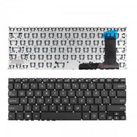 Клавиатура за лаптоп Asus X205 X205T X205TA Черна Без Рамка С Малък Ентър / Black Without Frame US thumbnail 1