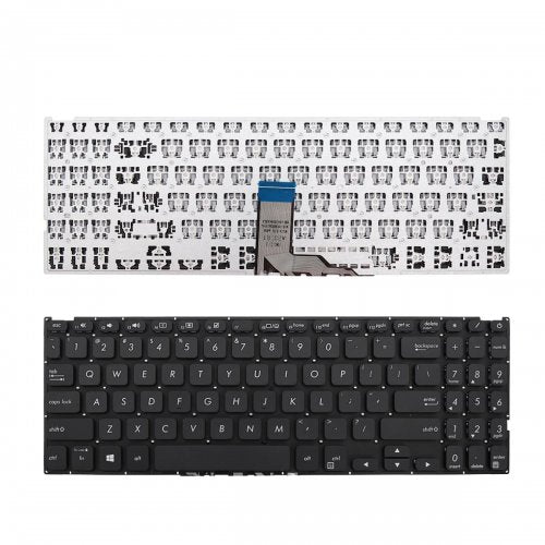 Клавиатура за лаптоп Asus X509 X512 Black Without Frame / Черна Без Рамка С Малък Ентър US - Оригинална